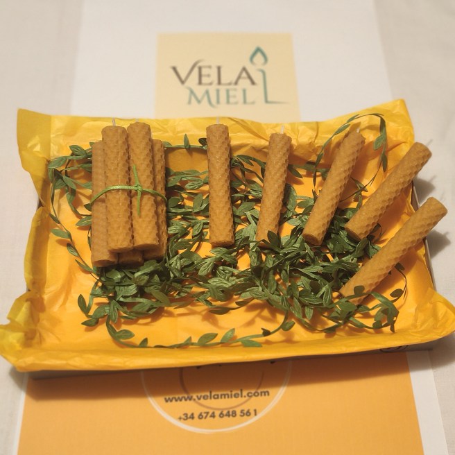 Pack de 10 Velas de Cera de Abeja pura